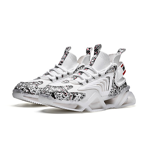

Men's Trainers Athletic Shoes Sporty Look Sporty Casual Classic Athletic Daily Running Shoes Basketball Shoes Synthetics Tissage Volant Warm Breathable Non-slipping Booties / Ankle Boots Gray Black