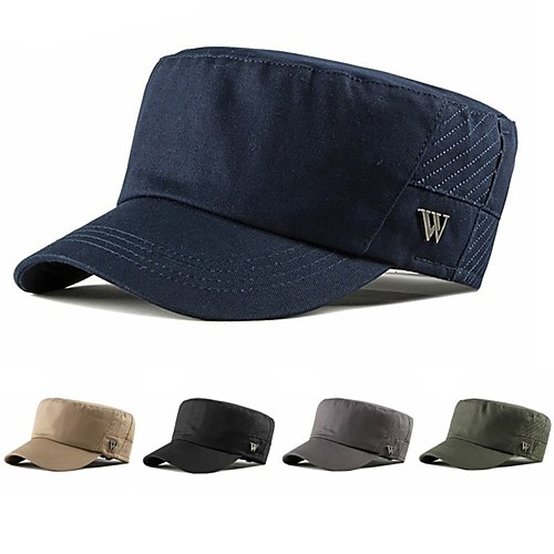 

Men's Protective Hat Party Dailywear Classic Retro Color Block Black Hat