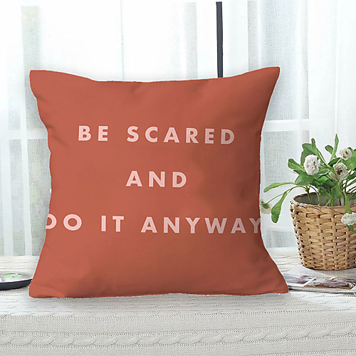 

Letters Cushion Cover 1PC Soft Decorative Square Throw Pillow Cover Cushion Case Pillowcase for Bedroom Livingroom Superior Quality Machine Washable Outdoor Cushion for Sofa Couch Bed Chair