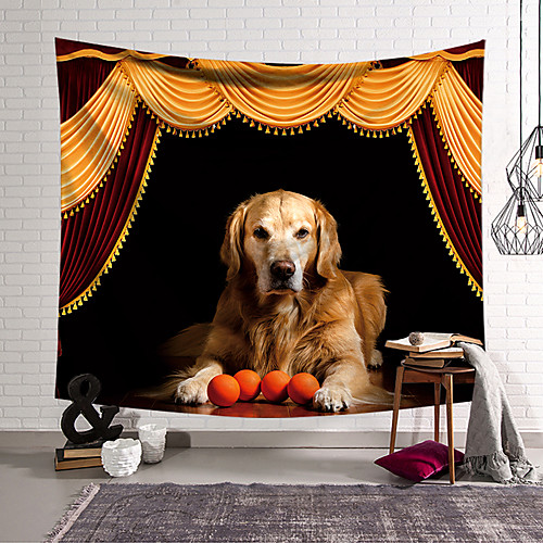 

Circus Curtain Wall Tapestry Art Decor Blanket Curtain Hanging Home Bedroom Living Room Decoration Dog
