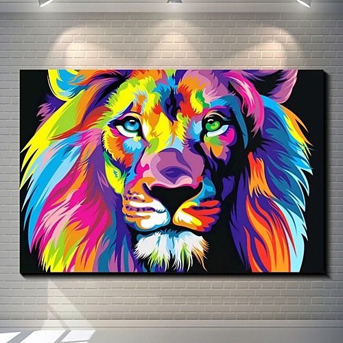 

Wall Art Canvas Prints Painting Artwork Picture Colorful Animals Abstract Home Decoration Décor Rolled Canvas No Frame Unframed Unstretched