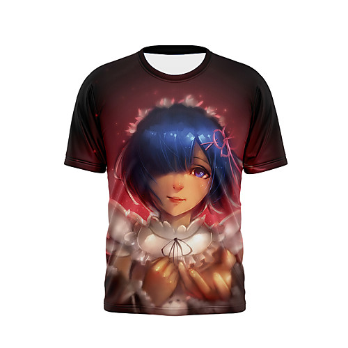 

Inspired by A different world from scratch Cosplay Anime Cartoon 100% Polyester Print 3D Harajuku Graphic T-shirt For Women's / Men's