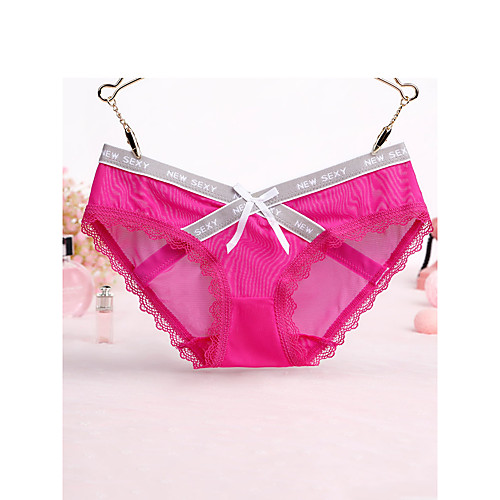 

Women's Lace Sexy Brief Micro-elastic Low Waist 1 PC Blue One-Size
