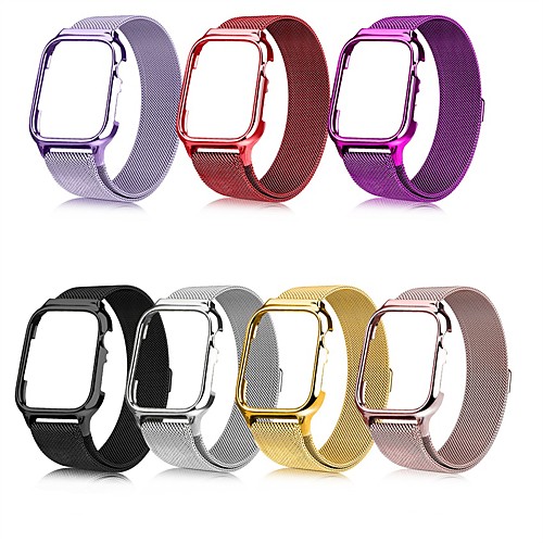 

Smart Watch Band for Apple iWatch 1 pcs Modern Buckle Business Band Stainless Steel Replacement Wrist Strap for Apple Watch Series SE / 6/5/4/3/2/1