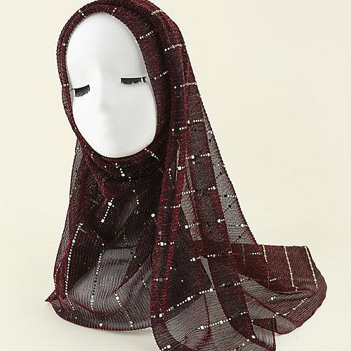 

Women's Hijab Casual / Daily Toast Scarf Solid Colored