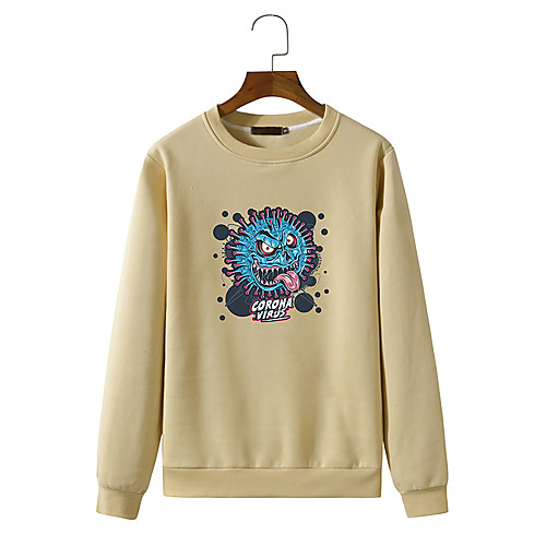 

Men's Sweatshirt Print Print Daily Hot Stamping Streetwear Hoodies Sweatshirts Wine Red Blue Purple
