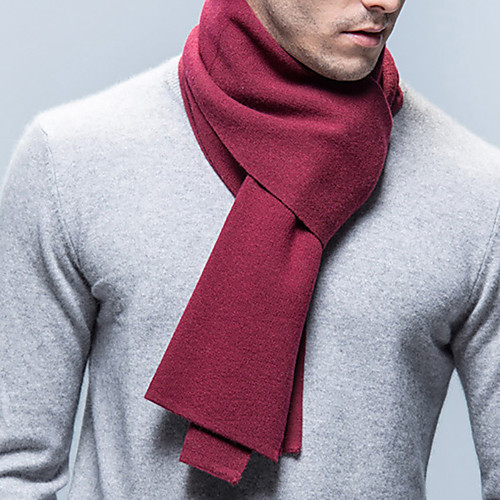 

Men's Rectangle Scarf Daily As Per Picture Scarf Solid Colored