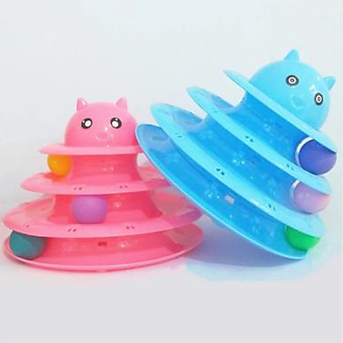 

Tracker Dog Cat 1pc Round Pet Friendly Plastic Gift Pet Toy Pet Play