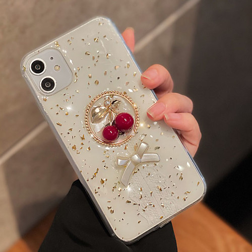 

Phone Case For Apple Back Cover iPhone 12 Pro Max 11 SE 2020 X XR XS Max 8 7 Shockproof Dustproof Graphic Glitter Shine TPU