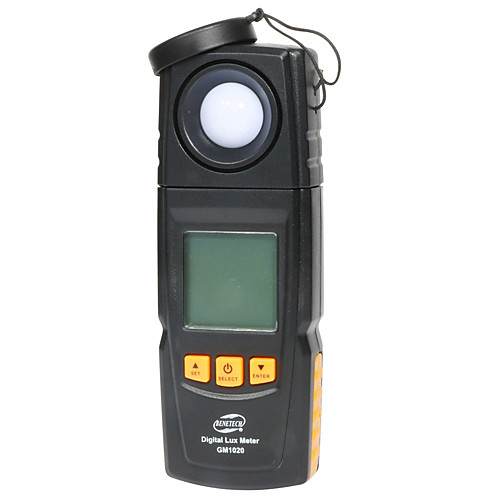 

Digital Lux Light Meter USB LCD backlight Display Handheld Photometer Up to 200,000 Lux Meter GM1020 -BENETECH