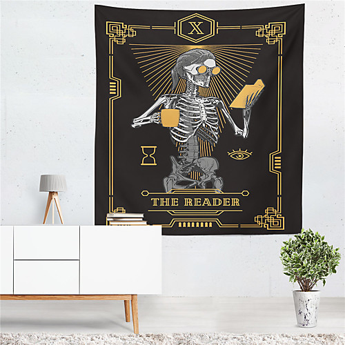 

Tarot Divination Wall Tapestry Art Decor Blanket Curtain Hanging Home Bedroom Living Room Decoration Mysterious Bohemian Skull