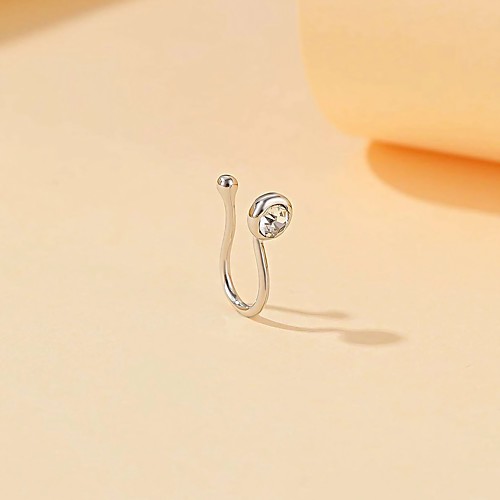 

Nose Ring / Nose Stud / Nose Piercing Fashion Vintage Classic Women's Body Jewelry For Street Holiday Geometrical Rhinestone Alloy Wedding Silver