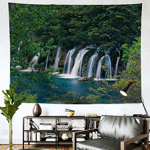 

Landscape Wall Tapestry Art Decor Blanket Curtain Hanging Home Bedroom Living Room Decoration Waterfall