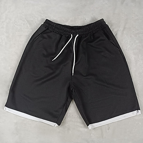 

Men's Casual Sports Sports Casual Sports Shorts Pants Print Knee Length Drawstring Grey Black