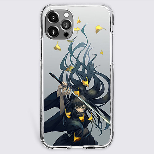 

Demon Slayer: Kimetsu no Yaiba Cartoon Characters Phone Case For Apple iPhone 12 Pro Max 11 SE 2020 X XR XS Max 8 7 Unique Design Protective Case Shockproof Dustproof Back Cover TPU