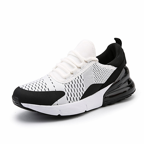 

Men's Trainers Athletic Shoes Sporty Look Sporty Casual Preppy Athletic Daily Running Shoes Walking Shoes Mesh Breathable Non-slipping Black and White Black / Red Black Color Block Fall Spring
