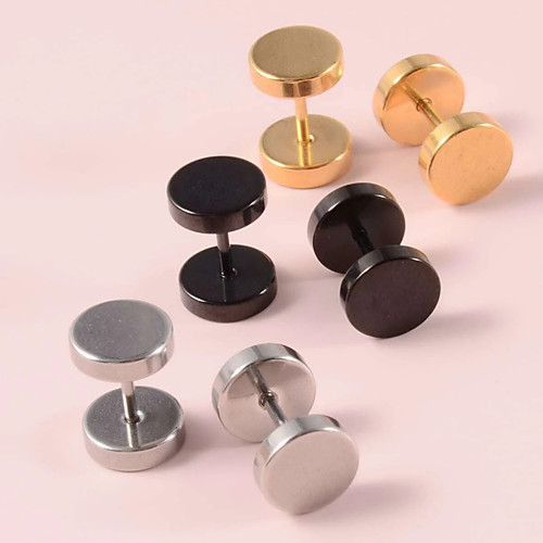

3 Pairs Stud Earrings Set Earrings Birthday Stylish Simple Romantic Classic Sweet Earrings Jewelry Black For Halloween Party Evening Formal Beach Festival 1 set