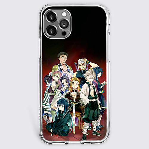 

Demon Slayer: Kimetsu no Yaiba Cartoon Characters Phone Case For Apple iPhone 12 Pro Max 11 SE 2020 X XR XS Max 8 7 Unique Design Protective Case Shockproof Dustproof Back Cover TPU