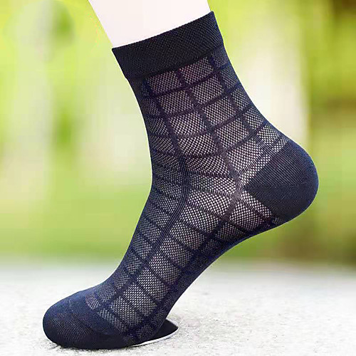 

Men's Socks Solid Colored Socks Warm Casual Multi color 5 Pairs