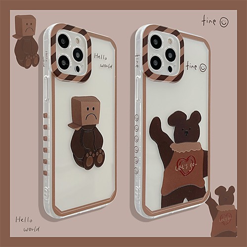 

Phone Case For Apple Back Cover iPhone 12 Pro Max 11 SE 2020 X XR XS Max 8 7 Shockproof Dustproof Cartoon TPU