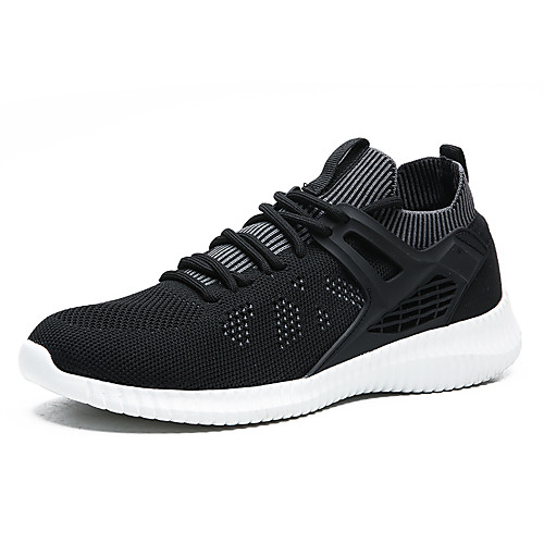 

Men's Trainers Athletic Shoes Sporty Look Sporty Casual Athletic Daily Running Shoes Fitness & Cross Training Shoes Tissage Volant Breathable Non-slipping Black / Red Gray Black Fall Spring