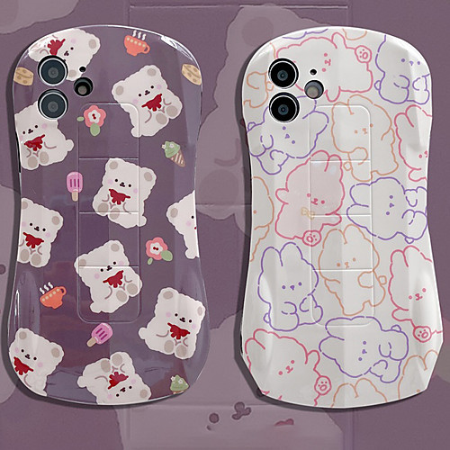 

Phone Case For Apple Back Cover iPhone 12 Pro Max 11 SE 2020 X XR XS Max 8 7 Shockproof Dustproof Cartoon Geometric Pattern Animal TPU