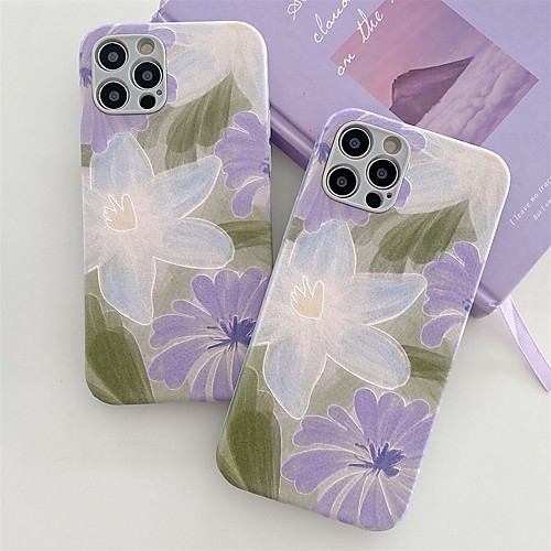 

Phone Case For Apple Back Cover iPhone 12 Pro Max 11 SE 2020 X XR XS Max 8 7 Shockproof Dustproof Flower TPU