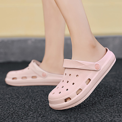 

Women's Slippers & Flip-Flops Flat Heel Open Toe Daily Home EVA(ethylene-vinyl acetate copolymer) Solid Colored Blue Pink White
