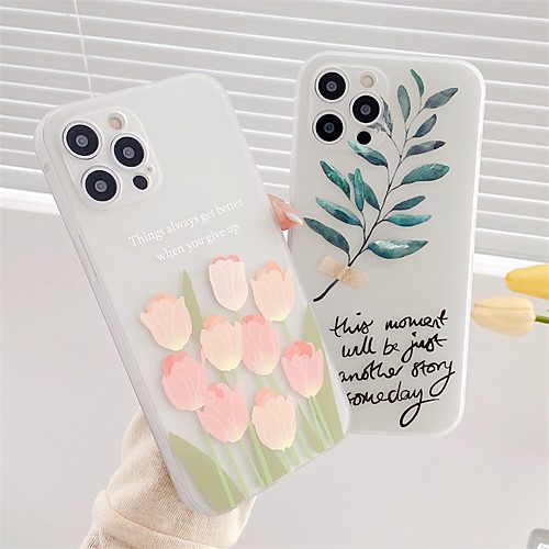 

Phone Case For Apple Back Cover iPhone 12 Pro Max 11 SE 2020 X XR XS Max 8 7 Shockproof Dustproof Flower TPU