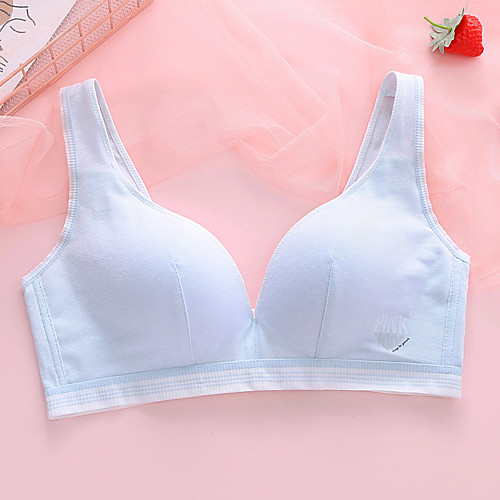 

Women's Bras & Bralettes Padded Bras 3/4 cup Micro-elastic Light Yellow