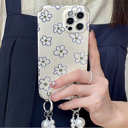 

Phone Case For Apple Back Cover iPhone 12 Pro Max 11 SE 2020 X XR XS Max 8 7 Shockproof Dustproof Geometric Pattern Flower TPU