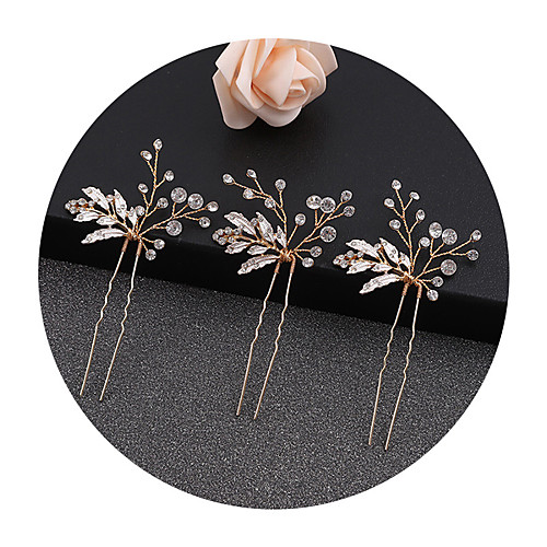 

bridal alloy geometric hairpin wholesale korean electroplated hairpin women's wedding diamond hairpin direct sales