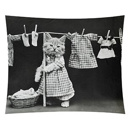 

Cat Wall Tapestry Art Decor Blanket Curtain Hanging Home Bedroom Living Room Decoration