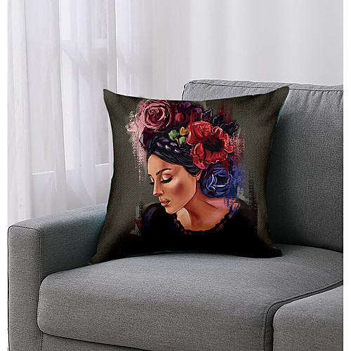 

Arty Woman Double Side Cushion Cover 1PC Soft Decorative Square Throw Pillow Cover Cushion Case Pillowcase for Bedroom Livingroom Superior Quality Machine Washable Outdoor Cushion for Sofa Couch Bed Chair