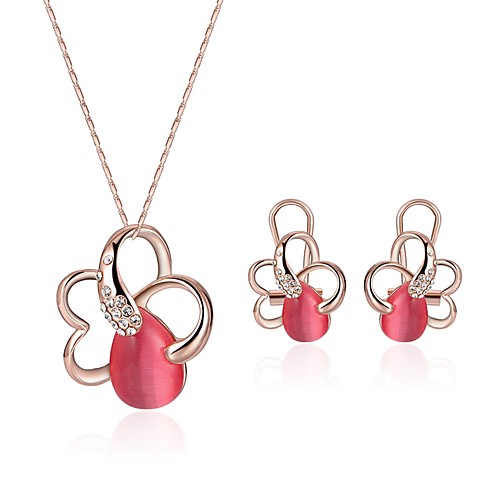 

Women's Pink Jewelry Set Earrings Jewelry Gold For Gift Formal Festival
