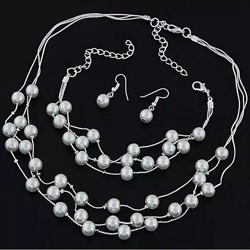 

Women's Bridal Jewelry Sets Stylish Sweet Earrings Jewelry Silver / Gold For Wedding Formal Festival
