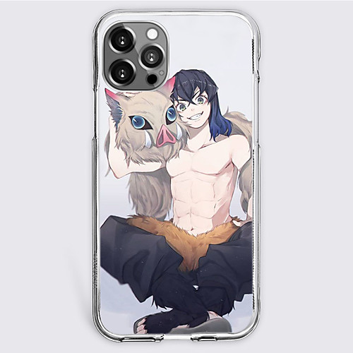 

Demon Slayer: Kimetsu no Yaiba Cartoon Characters Phone Case For Apple iPhone 12 Pro Max 11 SE 2020 X XR XS Max 8 7 iPhone 12 iPhone 11 Unique Design Protective Case Shockproof Dustproof Back Cover