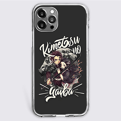 

Demon Slayer: Kimetsu no Yaiba Cartoon Characters Phone Case For Apple iPhone 12 Pro Max 11 SE 2020 X XR XS Max 8 7 Unique Design Protective Case Shockproof Dustproof Back Cover TPU