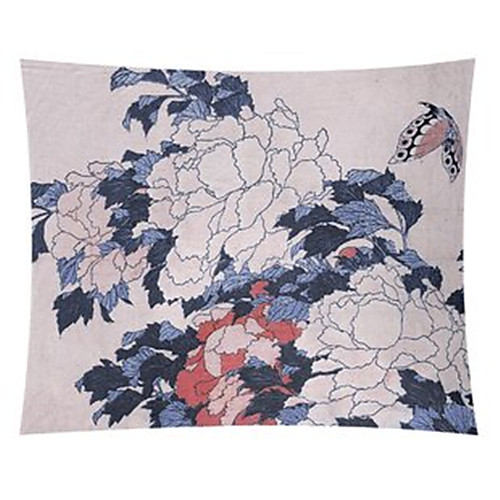 

Japanese Ink Painting Style Wall Tapestry Art Decor Blanket Curtain Hanging Home Bedroom Living Room Decoration Polyester