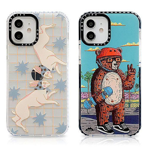 

Phone Case For Apple Back Cover iPhone 12 Pro Max 11 SE 2020 X XR XS Max 8 7 6 Shockproof Dustproof Graphic Animal TPU