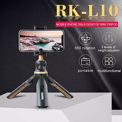 

Phone Holder Stand Mount Desk Phone Holder Phone Tripod Stand Phone Desk Stand Buckle Type Adjustable 360°Rotation Aluminum Alloy ABS Phone Accessory iPhone 12 11 Pro Xs Xs Max Xr X 8 Samsung Glaxy