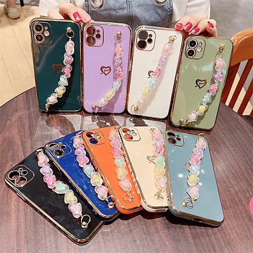 

Phone Case For Apple Back Cover iPhone 12 Pro Max 11 SE 2020 X XR XS Max 8 7 Shockproof Dustproof Solid Colored TPU