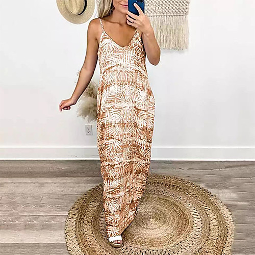 

Women's Loose Maxi long Dress Blue Purple Red Wine Gray khaki Sleeveless Multi Color Spring Summer Casual 2021 S M L XL XXL XXXL