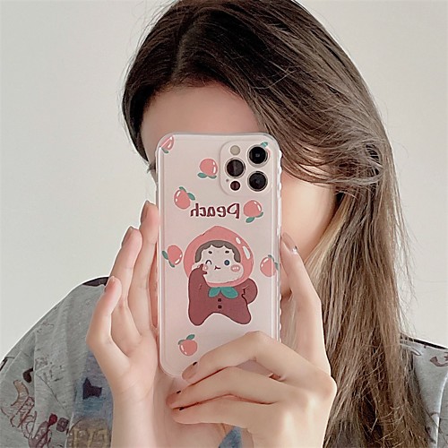

Phone Case For Apple Back Cover iPhone 12 Pro Max 11 SE 2020 X XR XS Max 8 7 Shockproof Dustproof Transparent Solid Colored TPU