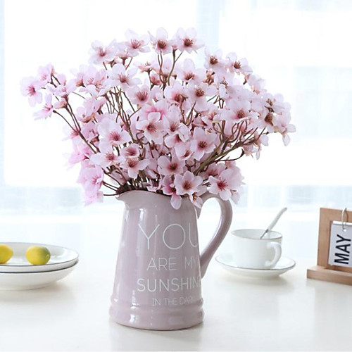 

8pcs Chinese Garden Imitation Plum Blossom Imitation Sakura Bouquet 41cm