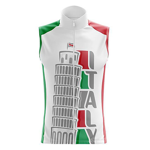 

21Grams Women's Sleeveless Cycling Jersey Summer Spandex White Italy Bike Top Mountain Bike MTB Road Bike Cycling Quick Dry Moisture Wicking Sports Clothing Apparel / Stretchy / Athleisure