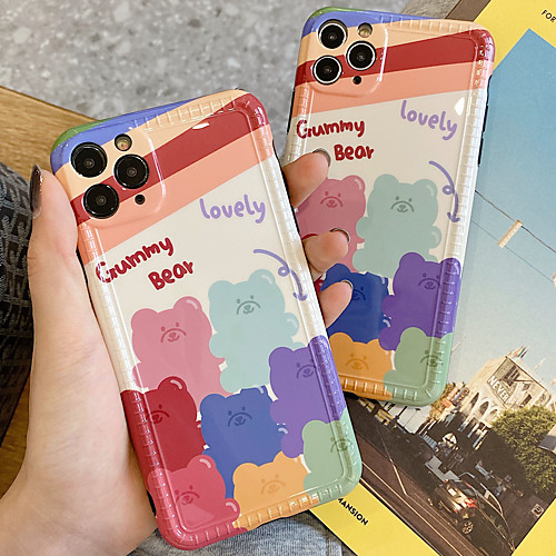 

Phone Case For Apple Back Cover iPhone 11 Pro Max SE 2020 X XR XS Max 8 7 Shockproof Dustproof Cartoon TPU