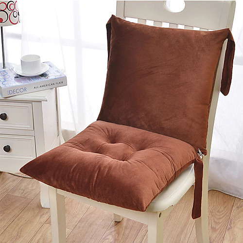 

2ps Seat Chair Cushion Pillow Integration Crystal Velvet Solid Color Simple Chair Cushion Home Office Seat Bar Dining Chair Seat Pads Garden Floor Cushion
