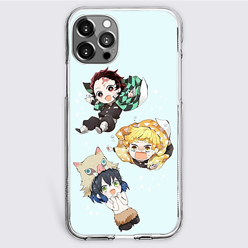 

Demon Slayer: Kimetsu no Yaiba Cartoon Characters Phone Case For Apple iPhone 12 Pro Max 11 SE 2020 X XR XS Max 8 7 iPhone 12 iPhone 11 Unique Design Protective Case Shockproof Dustproof Back Cover