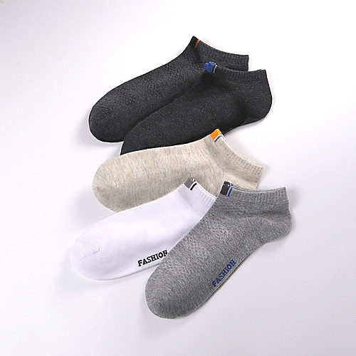 

Men's Socks Fashion Socks Thin Athleisure Black 1 5 Pairs